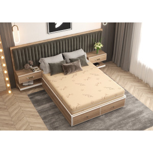 Saltea Cu Spuma Poliuretanica  Ortopedic Bio Cotton 140X200, Inaltime 17 Cm, Ortopedica, Husa Detasabila Si Lavabila, Fermitate Medie