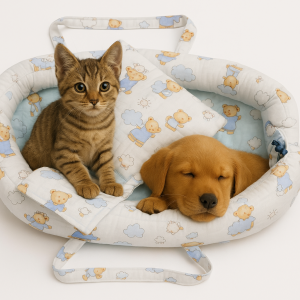 Culcus Pentru Caini Si Pisici De Talie Mica - Model Ursuleti