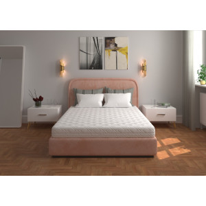 Saltea Cu Spumă Poliuretanică  180X200, Înălțime 20 Cm, Ortopedică, Husă Detașabilă Cu Fermoar, Rulată, Fermitate Medie