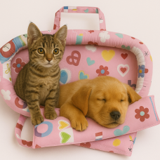 Culcus Pentru Caini Si Pisici De Talie Mica -  Model Pisicute