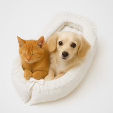 Culcus Pentru Caini Si Pisici De Talie Mica - Alb Culcus Pentru Caini Si Pisici De Talie Mica - Alb