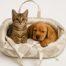 Culcus Pentru Caini Si Pisici De Talie Mica - Model Elegant Armonia