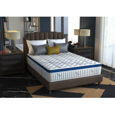 Saltea Cu Arcuri Somnomed Complete Care 4Family 140X200, Înălțime 26 Cm, Spumă Cu Memorie, Husa Tratament Antiacarieni, Fermitate Mediu-Tare, Sistem Aerisire 3D