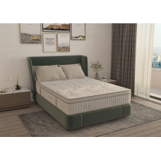 Saltea Cu Memorie Si Arcuri Bambus Super Confort Pocket Multilayer 140X200, Inaltime 25 Cm, Husa Matlasata, Sistem 3D, Manere, Fermitate Medie