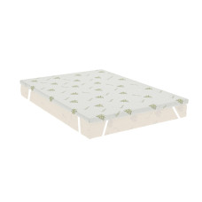Topper Aloe Vera 160X200X5 Cm, Cu Elastic, Husa Detasabila Si Lavabila, Fermitate Medie Topper Aloe Vera 160X200X5 Cm, Cu Elastic, Husa Detasabila Si Lavabila, Fermitate Medie