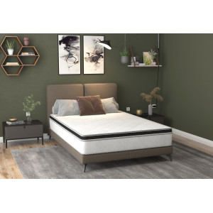 Saltea Cu Arcuri  Fermo 100X200, Înălțime 30 Cm, Superortopedică, Husă Matlasată, Duritate Extra Ferma