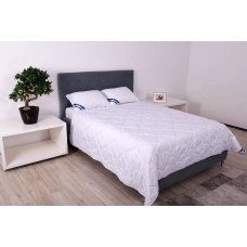 Pilota 200×220 Cm Microfibra Striata Alba Matlasata Model Lacrimi, 200 G, De Vara