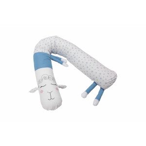 Protectie Laterala Pentru Patut, Oita, Albastru, 25X180 Cm