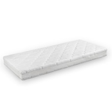 Saltea Cu Spuma Poliuretanica  Air-Flow 180X200, Inaltime 16 Cm, Super-Ventilata, Husa 3D Bumbac Natur Lavabila, Detasabila, Hipoalergenica, Rulata, Fermitate Medie