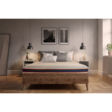 Saltea Cu Memorie Și Arcuri Individuale Somnexpert Aircool Hd Pocket Spring 160X200, Înălțime 24 Cm, Husă Detașabilă, Fermitate Medie