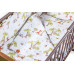 Set Pentru Patut Bebe, Cearceaf Cu Elastic Pentru Saltea 60X120X10, Pernuta 37×55, Pilota 100×105, Aparatori 180X45, Model Jungle