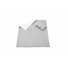 Set Paturica 100X110 Cm Brodata + Perna Hipopotam Set Paturica 100X110 Cm Brodata + Perna Hipopotam