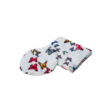 Set Paturica + Pernuta Pentru Formarea Capului Bebelusului, Model Fluturas, Bleu