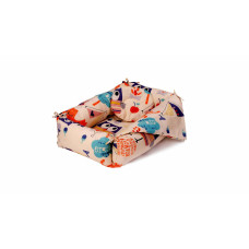 Set Reductor Bebe Nest + Paturica + Pernuta Pentru Formarea Capului Bebelusului, Model Bufnite, Crem