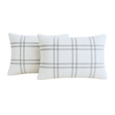 Set 2 Perne 50X70  Belina Grid, Microfibra, Lavabile La Masina