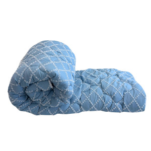 Pilota Duo Comfort Azure 200×220, Matlasata, Umplutura Medie-Groasa 300 Gr/Mp, Pentru Primavara – Toamna