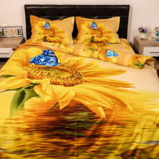 Lenjerie De Pat Digital Print 3D (Sun Flower)