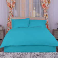 Lenjerie Pat Damasc Policoton (Turcoaz) - - King Size