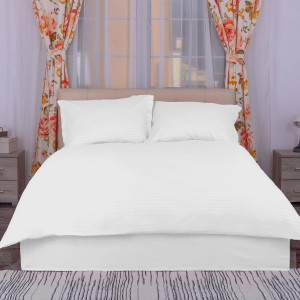 Lenjerie Pat Damasc Policoton (Alb) - - King Size