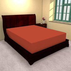 Husă De Pat Jerse - Coral Orange - 100X200Cm LenjeriiAleCasei