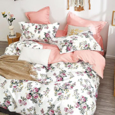 Lenjerie De Pat Percalle Imprimat (Prc67) - King Size 4 Piese