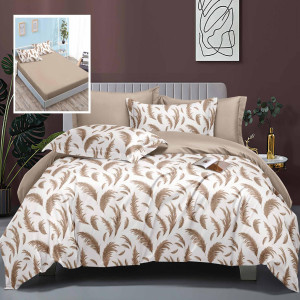 Lenjerie De Pat Elegance 6 Piese Cu Husă (Leh21)