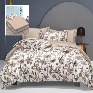 Lenjerie De Pat Elegance 6 Piese Cu Husă (Leh3)