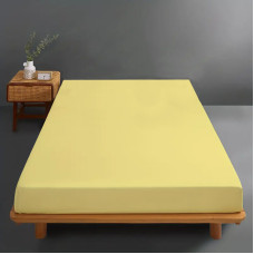 Husa Pat Jerse 100% Bumbac (Galben) - 160X200Cm LenjeriiAleCasei