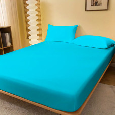 Husa Pat Jerse 100% Bumbac (Turcoaz) + 2 Fete Perna - 140X200Cm LenjeriiAleCasei