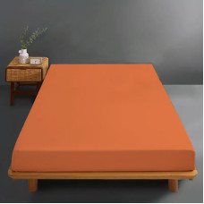 Husa Pat Jerse 100% Bumbac (Portocaliu) - 90X200Cm LenjeriiAleCasei