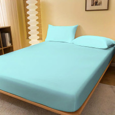 Husa Pat Jerse 100% Bumbac (Bleu) + 2 Fete Perna - 160X200Cm LenjeriiAleCasei