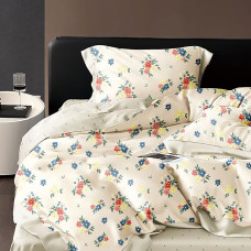 Lenjerie De Pat Percalle Imprimat (Prc107) - King Size 6 Piese LenjeriiAleCasei