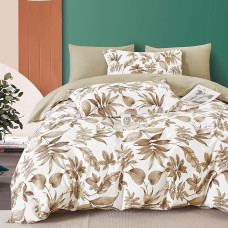 Lenjerie De Pat Percalle Imprimat (Prc109) - King Size 4 Piese