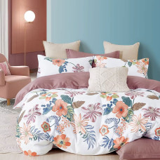 Lenjerie De Pat Percalle Imprimat (Prc70) - King Size 4 Piese