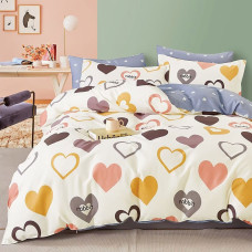 Lenjerie De Pat Percalle Imprimat (Prc77) - King Size 6 Piese
