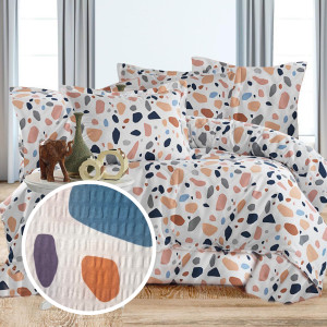 Lenjerie De Pat Creponata 100% Bumbac (Crep13) - Două Persoane