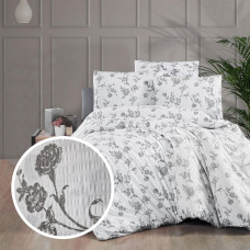 Lenjerie De Pat Creponata 100% Bumbac (Crep26) - King Size