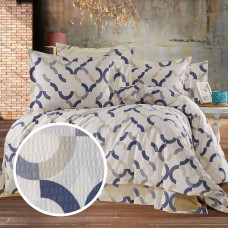 Lenjerie De Pat Creponata 100% Bumbac (Crep27) - Două Persoane