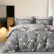 Lenjerie De Pat Percalle Imprimat (Prc133) - King Size 4 Piese
