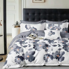 Lenjerie De Pat Percalle Imprimat (Prc140) - King Size 4 Piese