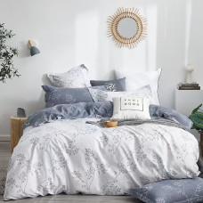 Lenjerie De Pat Percalle Imprimat (Prc151) - King Size 6 Piese