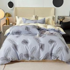 Lenjerie De Pat Percalle Imprimat (Prc152) - King Size 4 Piese