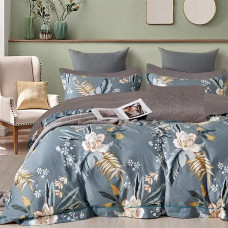Lenjerie De Pat Percalle Imprimat (Prc158) - King Size 4 Piese