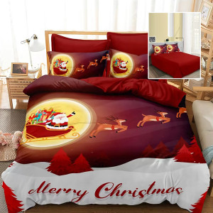 Lenjerie Pat Finet 3D 6 Piese Craciun F-Xmas57