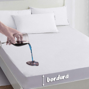Husa Frotir Bumbac 100% Impermeabila - Saltea De 140X200X25Cm