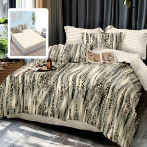 Lenjerie Finet 6 Piese Cu Husă - 160X200 Și 180X200 (Alma-Vh)