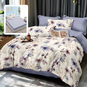 Lenjerie Finet 6 Piese Cu Husă - 160X200 Și 180X200 (Eleonor-Vh)