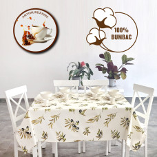 Față De Masă Antimurdărire 100% Bumbac - 120 Cm X 160 Cm