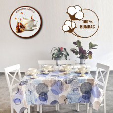 Față De Masă Antimurdărire 100% Bumbac - Diametru 140Cm