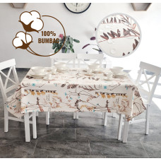 Față De Masă Antimurdărire 100% Bumbac - 160Cm X 320Cm